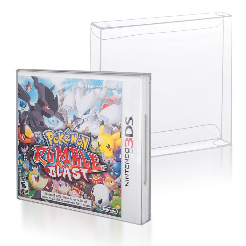 EVORETRO SNES Games Cartridge Protector Compatible for Super Nintendo SNES Games Cartridge - 0.40 MM Thick, Anti-Dust, Acid-Free SNES Super Games Cart, Clear PET Case Protector by EVORETRO (Pack of 25) - Image 1